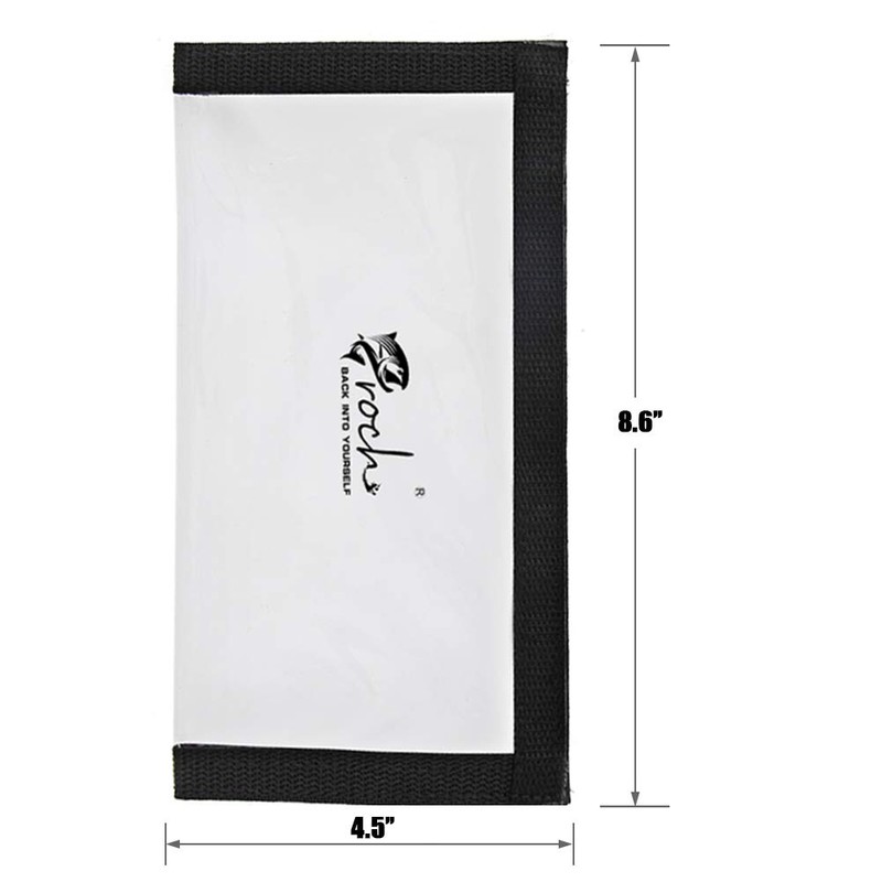 Fishing Lure Wraps 4-Pack Clear PVC Lure Covers 22x11.5cm with