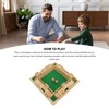 Four Sided Flop Game for Kids Adults Wooden Board Game