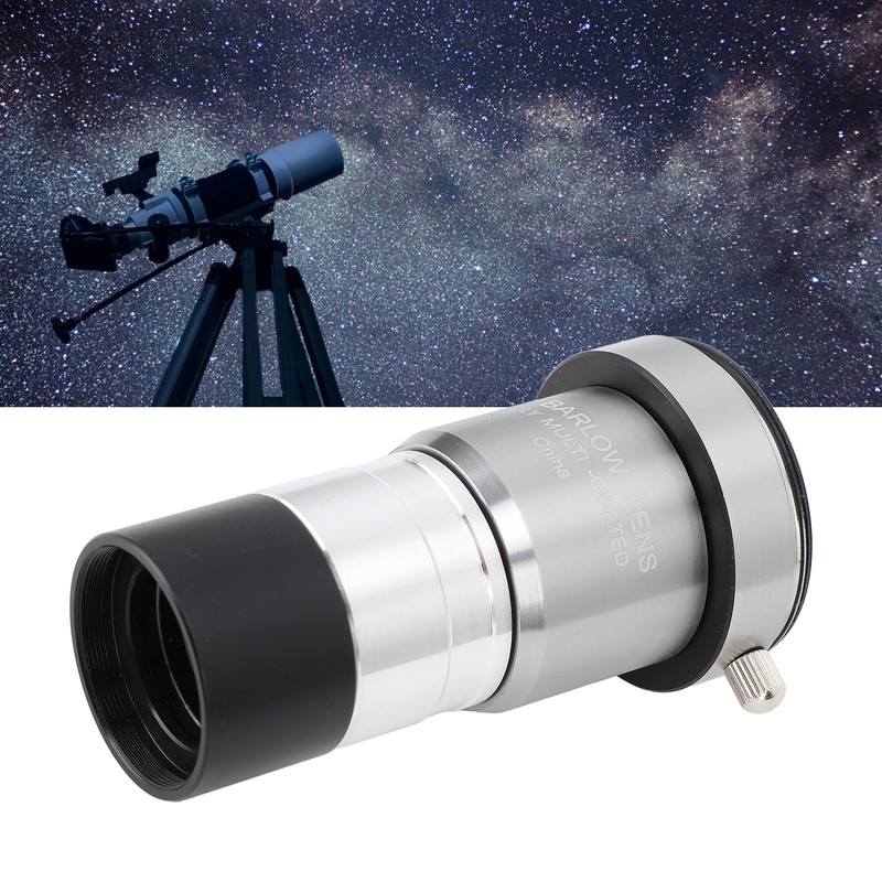 2X Barlow Lens 1.25 Inch Multi Coated Optical Glass Astronomical