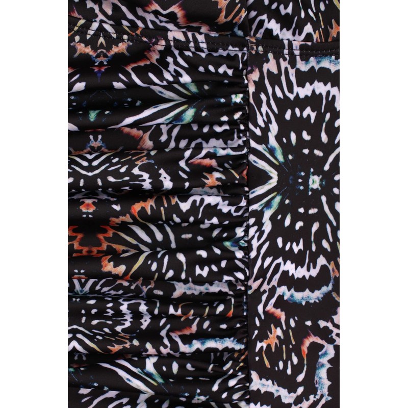 JINXUEER Plus Size Swimwear Floral Tankini Set Ruched Modest Two