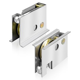 Sliding Door Roller Set Fit for Pella Sliding Patio Door Replace 0C5Y00P0, Sliding Door Wheels Patio Door Sliders 1-1/2” Steel Ball Wheel Bearing 2 Sets