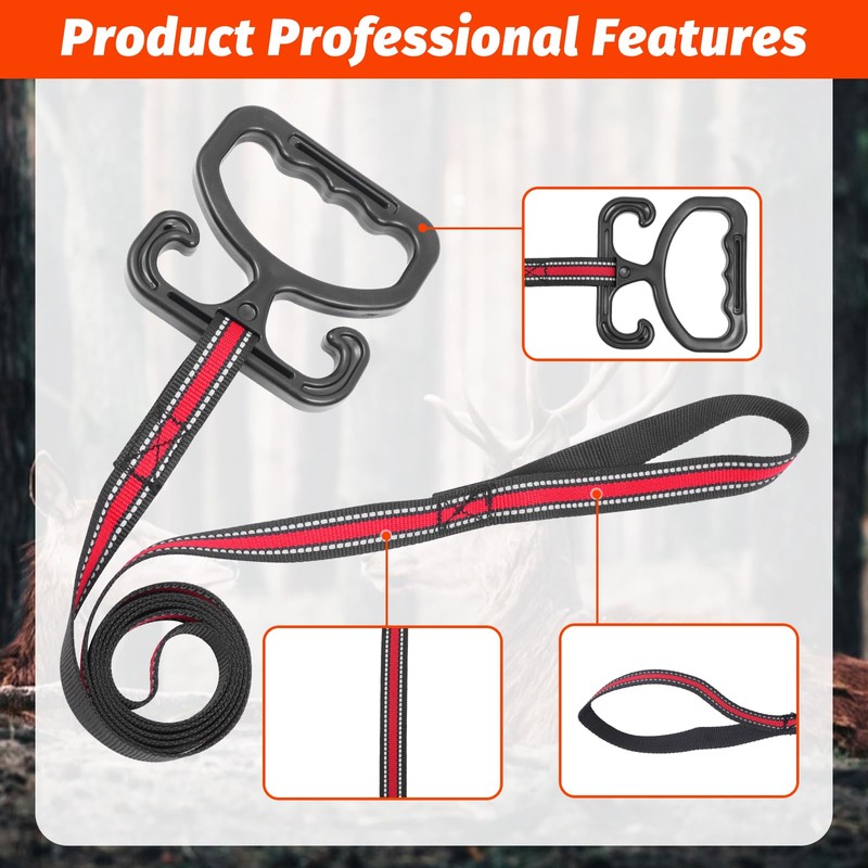 Deer Drag Harness, Heavy Duty Deer Dragging Rop - Sturdy