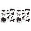 Beistle Jungle Animal Silhouettes 20 Piece, 6.75" - 15.25", Black/White