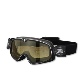 OLYSPM Motocross goggles, MTB goggles, vintage motorcycle goggles with double sponge lining and non-slip elastic band, motorcycle goggles with windproof, dustproof, UV protection