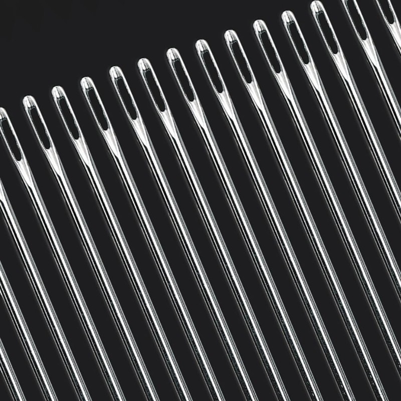 6" Professional Upholstery Needle 3mm Thickness, Big Eye Hand Sewing