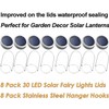 Mason Jar Solar Lantern Lights, 8 Pack 30 LED Bulbs