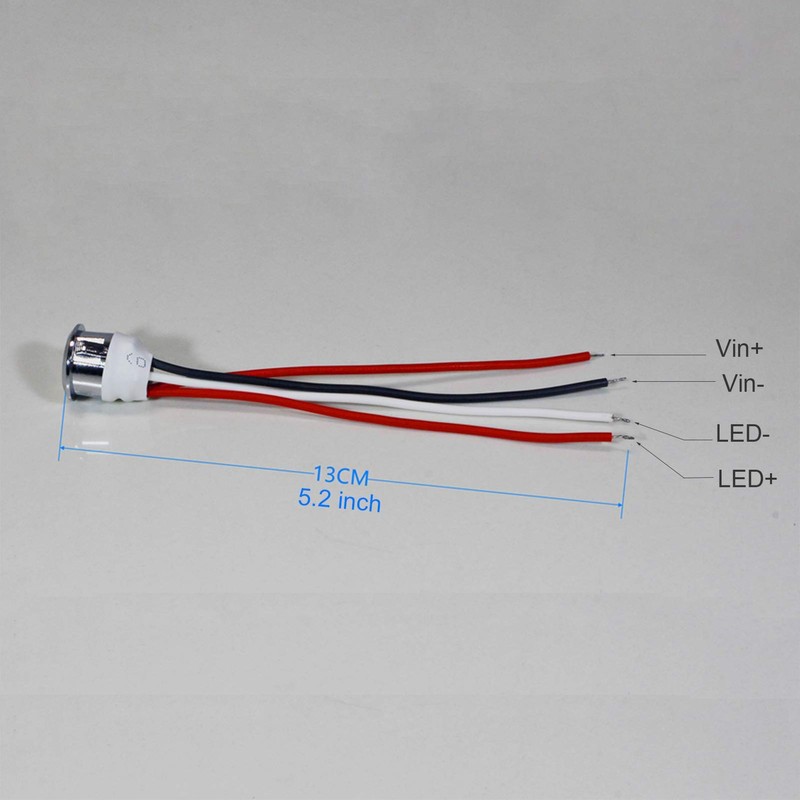 IKSACE 12V LED Touch Dimmer Switch On/Off Stepless Dimming Switchs