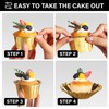 EUSOAR Gold Cupcake Cups, 3.5 Oz 50pcs Disposable Foil Muffin