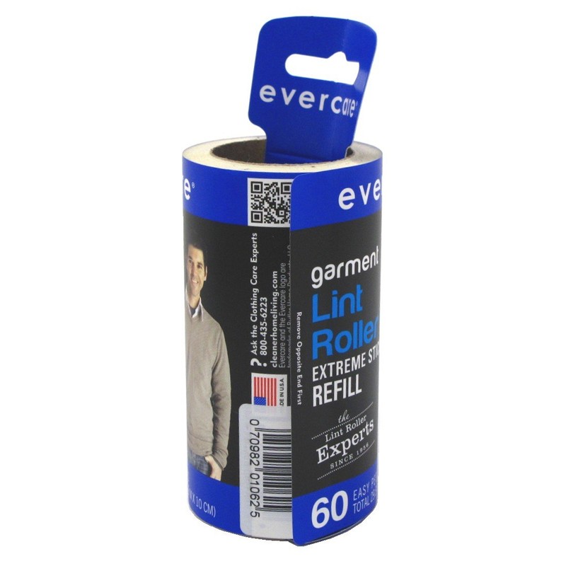 Evercare Lint Roller Refill Picks Up Lint, Dust, Dandruff 60