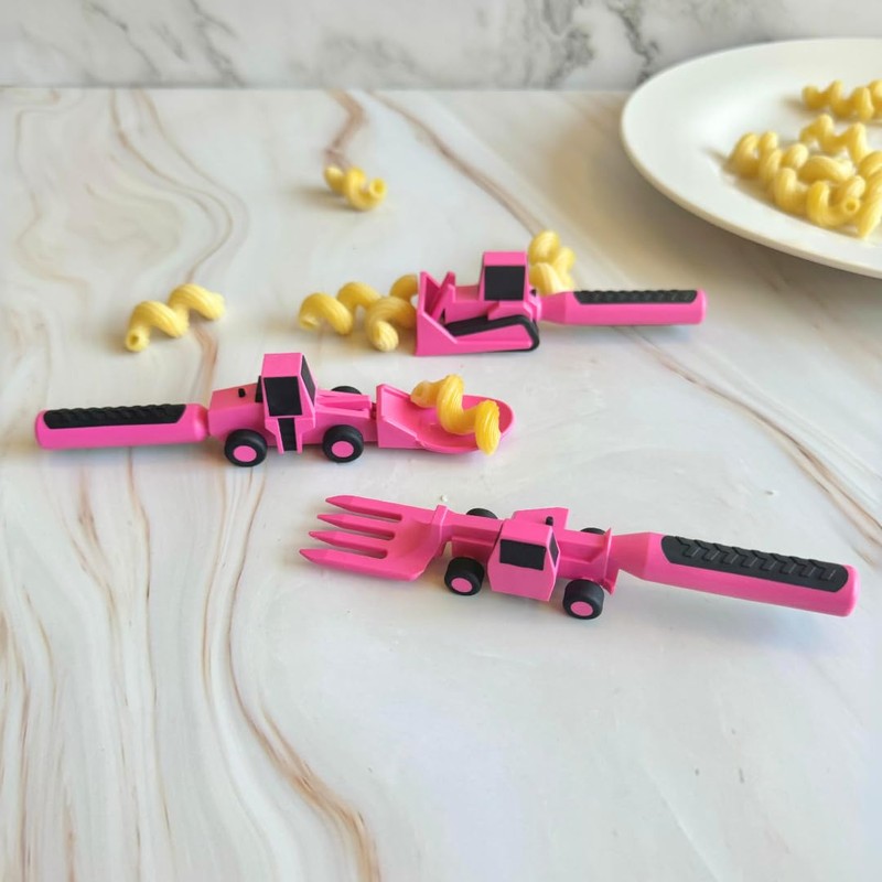 Constructive Eating Plate and Utensils Set - USA-Made Toddler Dinnerware