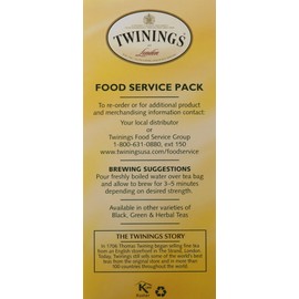 Twinings of London Lemon & Ginger Herbal Tea Bags, 25 Count