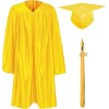 Shiny Kindergarten & Preschool Graduation Gown Cap Set with 2025