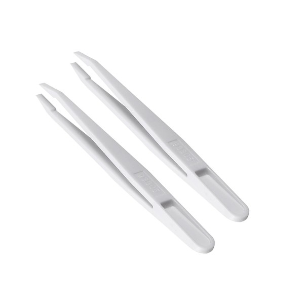 CoCud Plastic Tweezer, 4.7" Length Anti-Static Slant Tip Pickup Tool