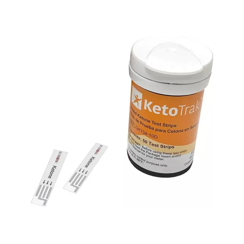 KetoTrack 케토트랙 블러드 케톤 테스트 스트립 -50 스트립스 KetoTrack Blood