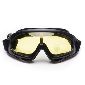 Ski Goggles Windshield Splash Guard Outdoor Sports Glasses Motorcycle Wind Shield Sand Goggles Yellow