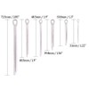 Glarks 90Pcs 304 Stainless Steel Cotter Pin Clip Key Fastner