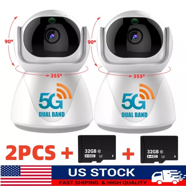 Unbranded Smart Indoor Pan-Tilt Home Security Camera 1080p HD Dog