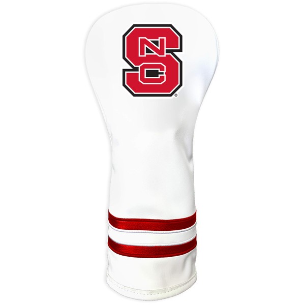 Team Golf NCAA NC State Wolfpack White Vintage Fairway Golf Club Headcover, Form Fitting Design, Retro Design & Superb Quality