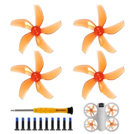 2 Pairs of Low-Noise Propellers, Compatible with DJI NEO, Drone Propeller Set, Quadcopter Propeller, PC Propeller, Weight Low Noise Robust Drone Accessories (Orange)