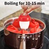 Silicone Egg Cooker, Hard Boiled Egg Maker 6 Pieces Silicone
