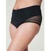 SPANX, UNDIETECTABLE, Illusion Lace Hi-Hipster, Very Black,L