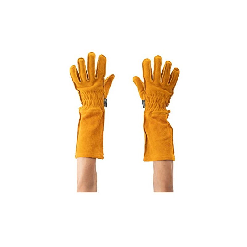 LOGOS 81090932 Bonfire Long Heat Resistant Leather Gloves PRO M