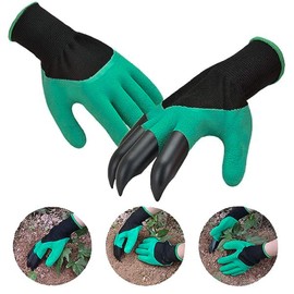 ToolTreaux 1 Pair Gardening Gloves with Claws Garden Tools One Size Fits Most