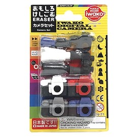 iwako- Funny Eraser Camera Set 1er – bri054 Blister Pack 49