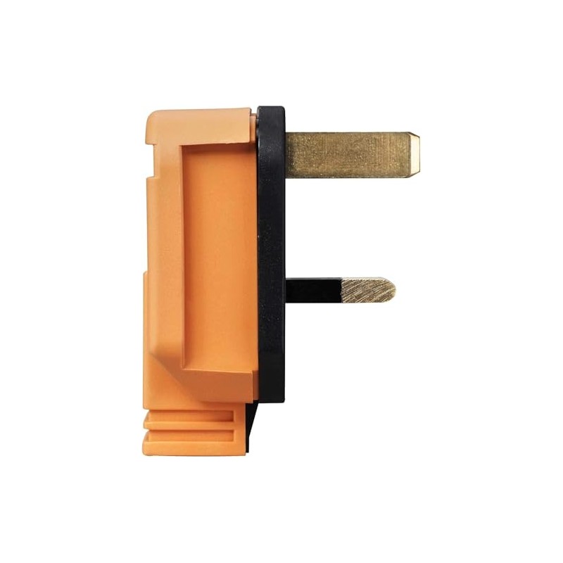 Heavy-Duty 13 Amp UK 3-Pin Mains Plug ( Orange) |