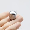 Samherome 3pcs Textured Metal Guitar Knobs Volume Tone Control Knobs