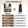 Farndu Dark Brown Hair Dye Shampoo for Women Men, 3