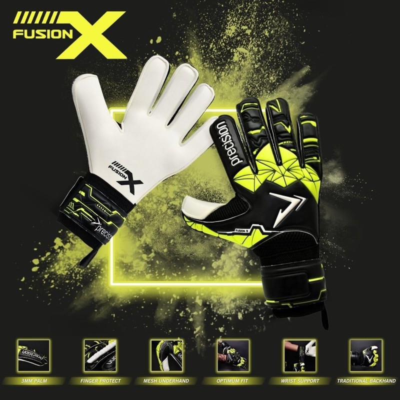 Precision Training Fusion X Flat Cut Finger Protect Football Kid's