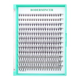 BODERMINCER 10 Root 60pcs 8-10-12-14-16mm Mixed Black Handmade False Eyelashes Natural Long Individual Eyelashes Extension Fake Lashes Makeup Beauty Cosmetic (7D 8-10-12-14-16mm MIX)