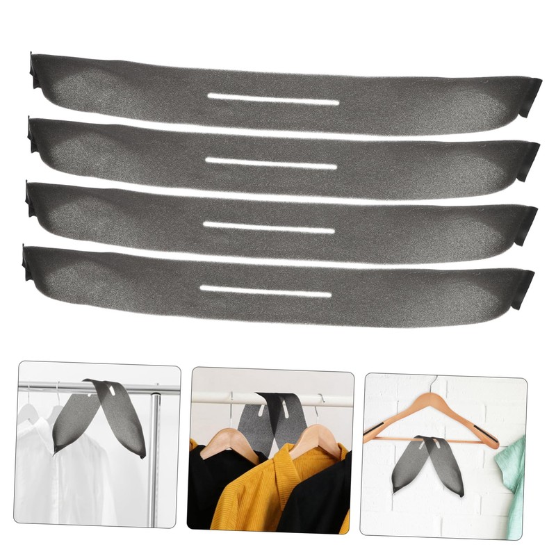 Mobestech 50pcs Sponge Padded Hangers Anti-Skid Foam Cover Suit Protector