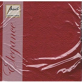 Ambiente - Napkins - Elegance - Embossed - Bordeaux