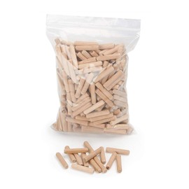 Wooden dowels | Corrugated Wood Dowels | Pack of 400 | Beech Dowels | Ideal for Dowel Burners and Joining Machines
