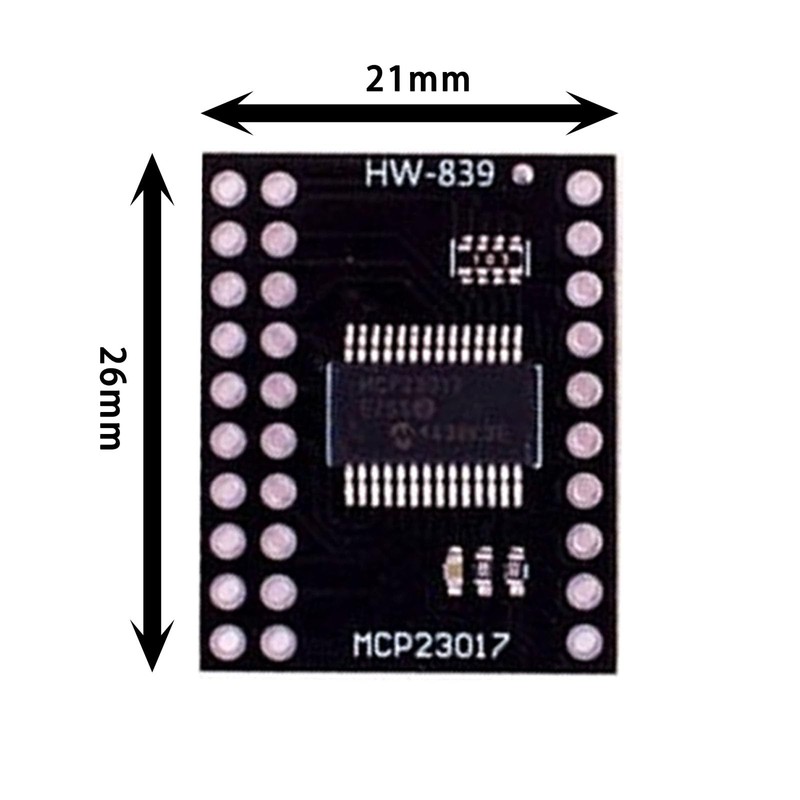 MCP23017 I2C CJMCU-2317 Serial Interface 16 Bit I/O Expander Module