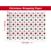 WRAPAHOLIC Paw Print Christmas Wrapping Paper Roll - Mini Roll