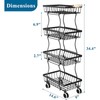 Fruit Basket Kitchen Pantry Organizers and Storage - 4 Tier