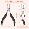 Hair Extension Pliers Tool for Fusion and Keratin Bond, Flat