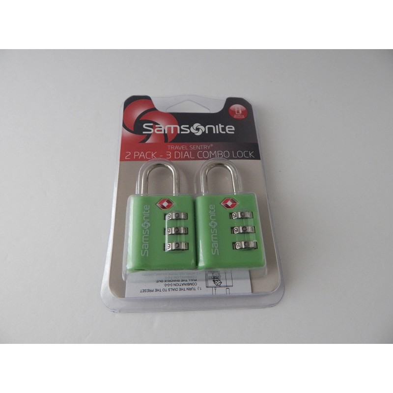 Samsonite New Samsonite Travel Sentry 2 Pack 3 Dial Combination