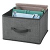 MDESIGN Set of 2 Fabric Storage Boxes, for Organizing the