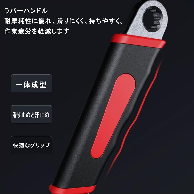 スパナ アジャスタブルスパナ 多機能 電気技師安全レンチ 金属製アジャスタブルレンチ 車メンテナンス 自動車修理 作業工具 水パイプレンチ 工具