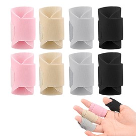 UOMIO 8 PCS Finger Sleeves, Finger Compression Sleeve, Finger Covers, Finger Splints Finger Sleeves, Breathable Finger Tape, Finger Wraps for Arthritis Sprain Trigger Finger Sports Aid Support