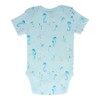 Organic Cotton Summer Baby Onesie - Seahorses Teal, 6-12 MTHS