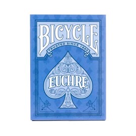 Bicicleta Euchre Baraja de Cartas – 9 a través de Ace – Doble Cubierta, Azul