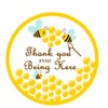 Top label Thank You for Being Here Honey Label,Bumble Bee