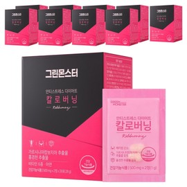 Green Monster Anti-Stress Diet Calorie Burning, 28 Servings, 10 Pieces / 그린몬스터 안티스트레스 다이어트 칼로버닝, 28회분, 10개