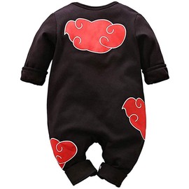 Sxkayxr Newborn Baby Boys Girls Goku Inspired Toddler Outfit Jumpsuit, black 1