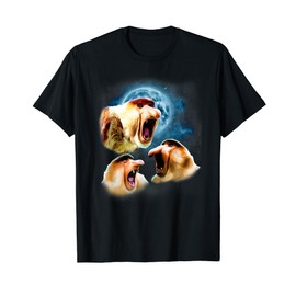 Howling at the Moon Shirt - Funny Proboscis Monkey T-Shirt